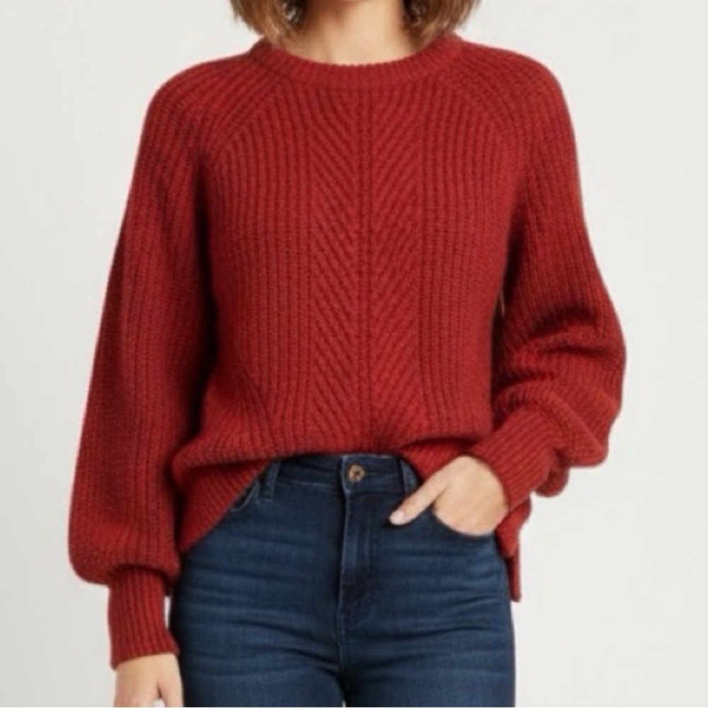 Madewell Balloon-Sleeve Pullover Sweater